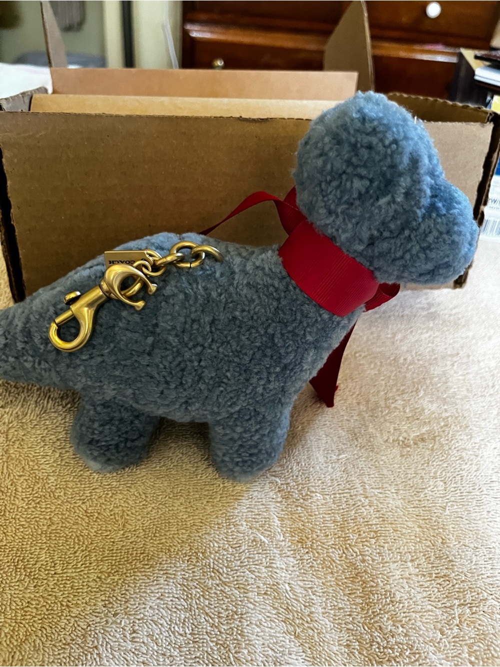 Coach Blue Dinosaur Buddy From Tenth Anniversary Of Rexy - Picture 2 of 16